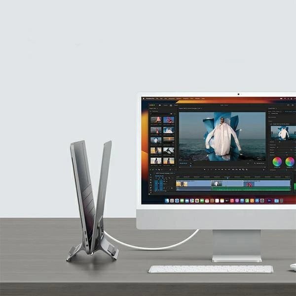 Stovas SODI SMS-300 MacBook su gravitacijos mechanizmu – sidabrinis 2 Stovas SODI SMS-300 MacBook su gravitacijos mechanizmu – sidabrinis 2