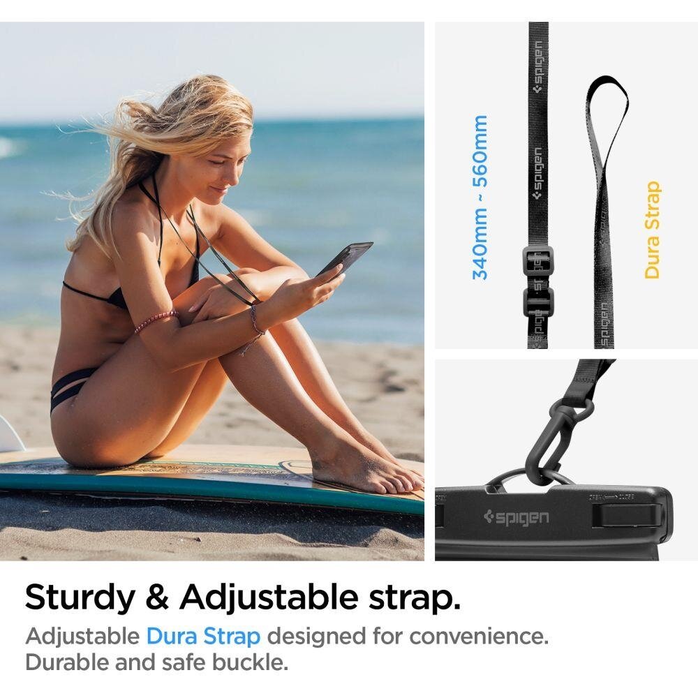 Vandeniui atsparus dėklas Spigen A601 UNIVERSAL 2-PACK Juodas 13 Vandeniui atsparus dėklas Spigen A601 UNIVERSAL 2-PACK Juodas 13