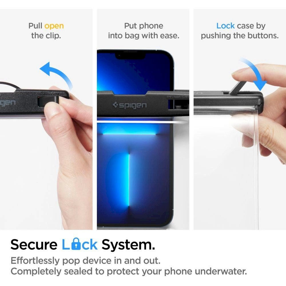 Spigen A601 UNIVERSAL WATERPROOF CASE CRYSTAL CLEAR 13 Spigen A601 UNIVERSAL WATERPROOF CASE CRYSTAL CLEAR 13