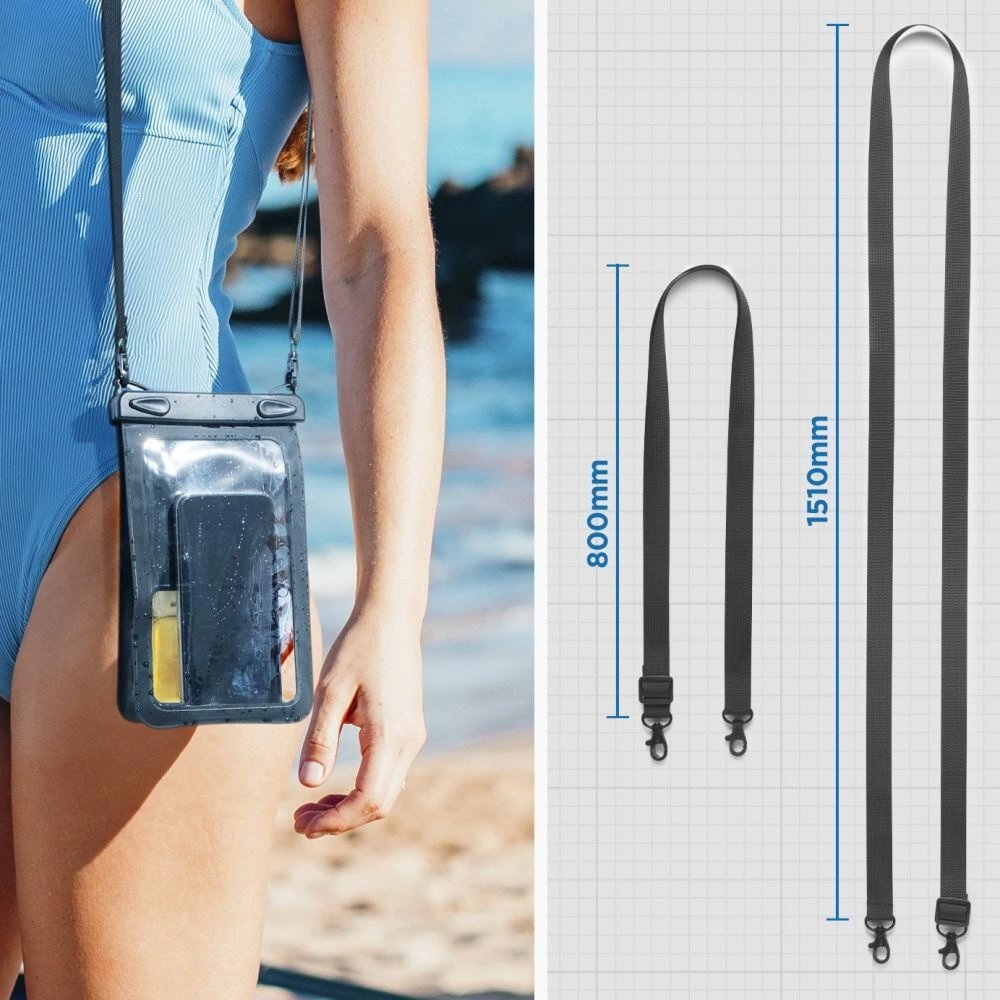 Spigen A603 vandeniui atsparus dėklas – juodas 12