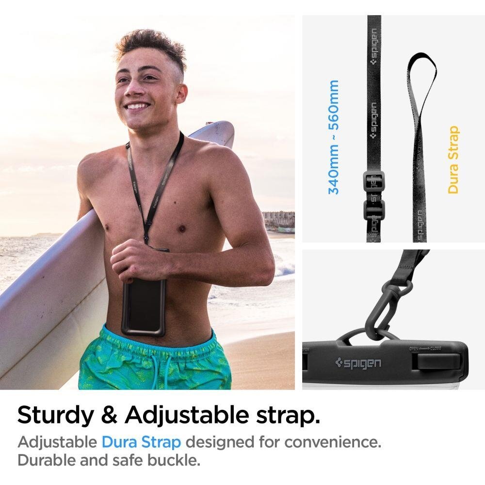 Vandeniui atsparus dėklas Spigen A610 UNIVERSAL WATERPROOF 2-PACK Juodas 9 Vandeniui atsparus dėklas Spigen A610 UNIVERSAL WATERPROOF 2-PACK Juodas 9