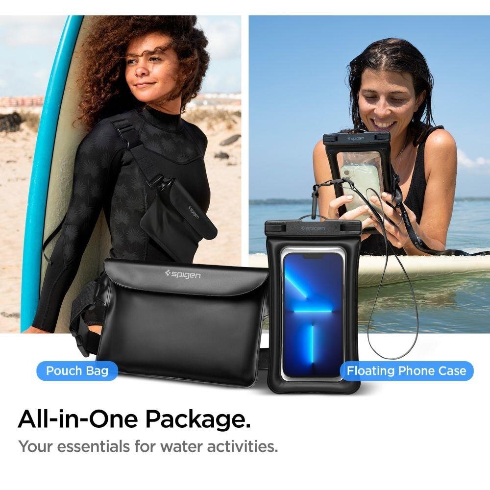 Spigen A621 UNIVERSAL WATERPROOF CASE & WAIST BAG BLACK 7 Spigen A621 UNIVERSAL WATERPROOF CASE & WAIST BAG BLACK 7