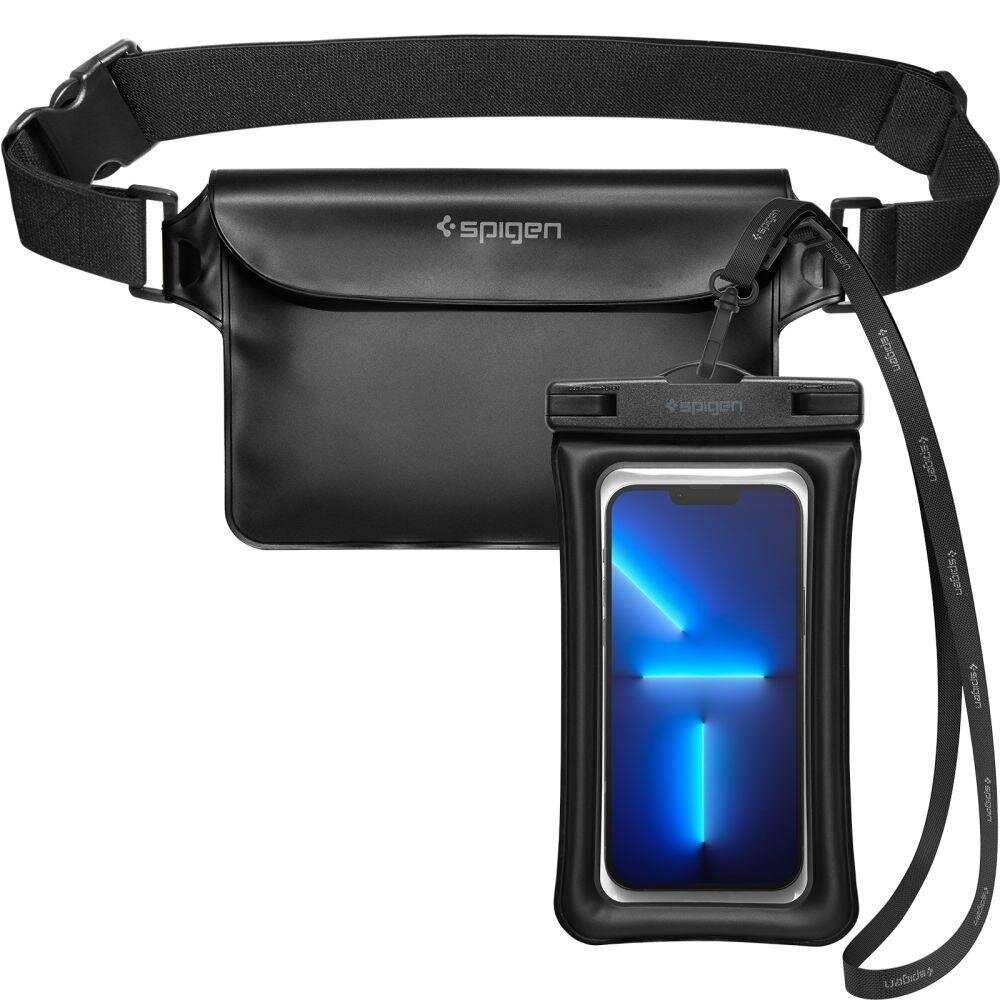Spigen A621 UNIVERSAL WATERPROOF CASE & WAIST BAG BLACK Spigen A621 UNIVERSAL WATERPROOF CASE & WAIST BAG BLACK