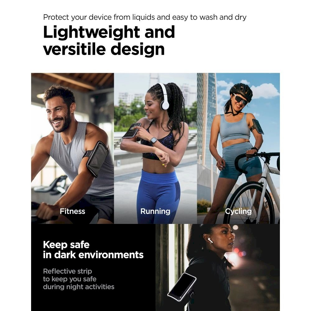 Sportinė rankovė Spigen A703 6.9" – juoda 7