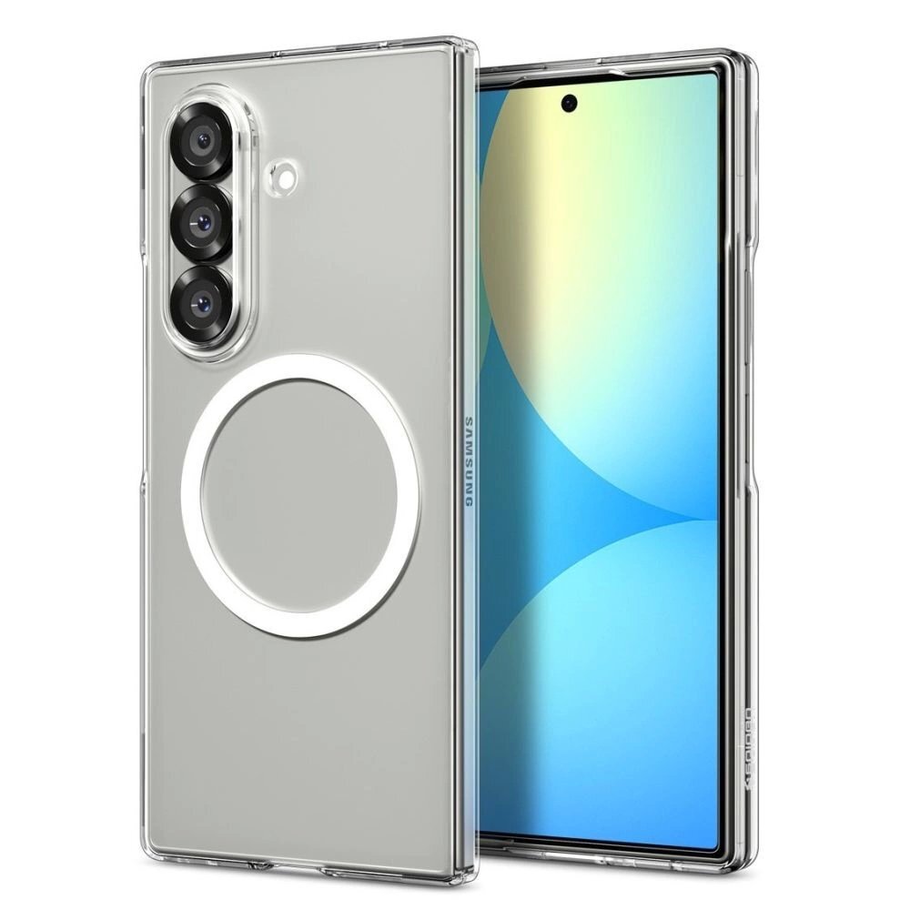 Samsung Galaxy Z Fold 7 Spigen AirSkin Mag MagSafe dėklas – skaidrus / baltas Samsung Galaxy Z Fold 7 Spigen AirSkin Mag MagSafe dėklas – skaidrus / baltas