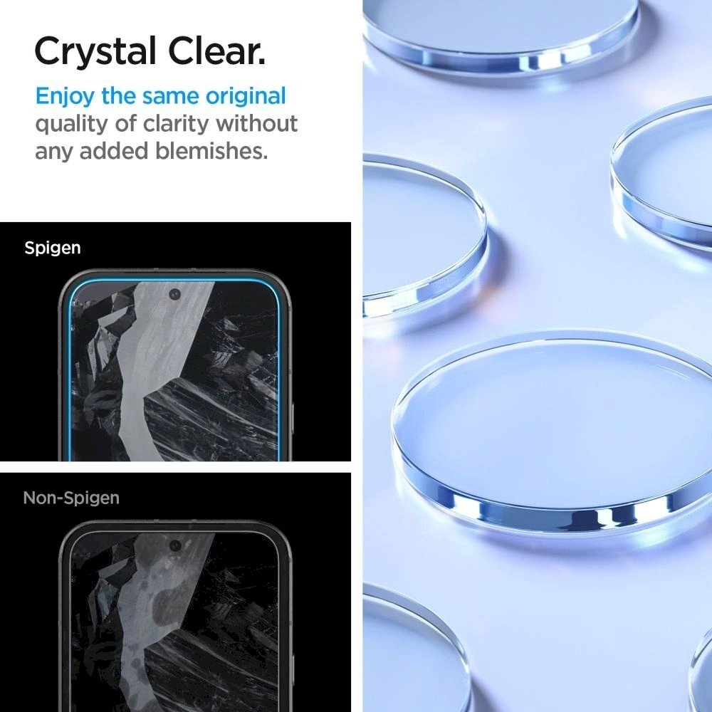 Spigen ALM Glas.tR tempered glass Google Pixel 8A - 2 pcs. 11 Spigen ALM Glas.tR tempered glass Google Pixel 8A - 2 pcs. 11