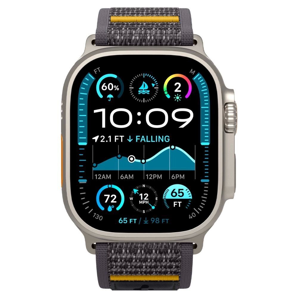 Apple Watch 44 / 45 / 46 / 49 mm Spigen Athlex Air dirželis – pilkas 1