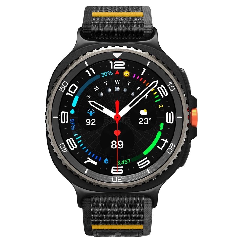 Samsung Galaxy Watch 40/44/46 mm Spigen Athlex Air dirželis – juodas ir geltonas 1 Samsung Galaxy Watch 40/44/46 mm Spigen Athlex Air dirželis – juodas ir geltonas 1