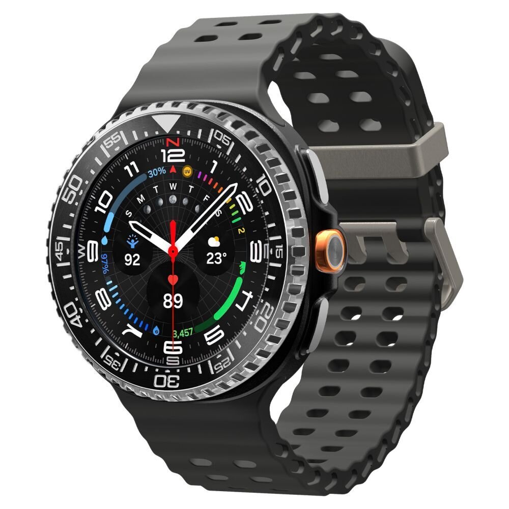 Samsung Galaxy Watch 8 Classic 46 mm Spigen Bezel Tune Pro Diver dėklas – juodas 1