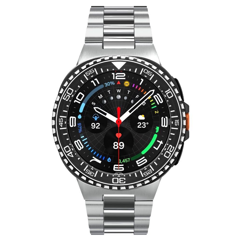 Samsung Galaxy Watch 8 Classic 46 mm Spigen Bezel Tune Pro Diver dėklas – juodas 3
