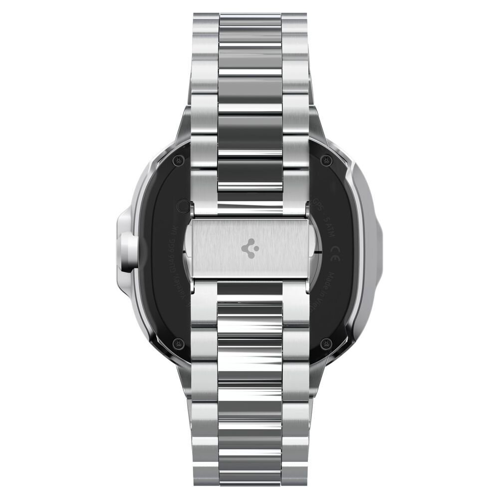 Samsung Galaxy Watch 8 Classic 46 mm Spigen Bezel Tune Pro Pilot dėklas – sidabrinis 5 Samsung Galaxy Watch 8 Classic 46 mm Spigen Bezel Tune Pro Pilot dėklas – sidabrinis 5