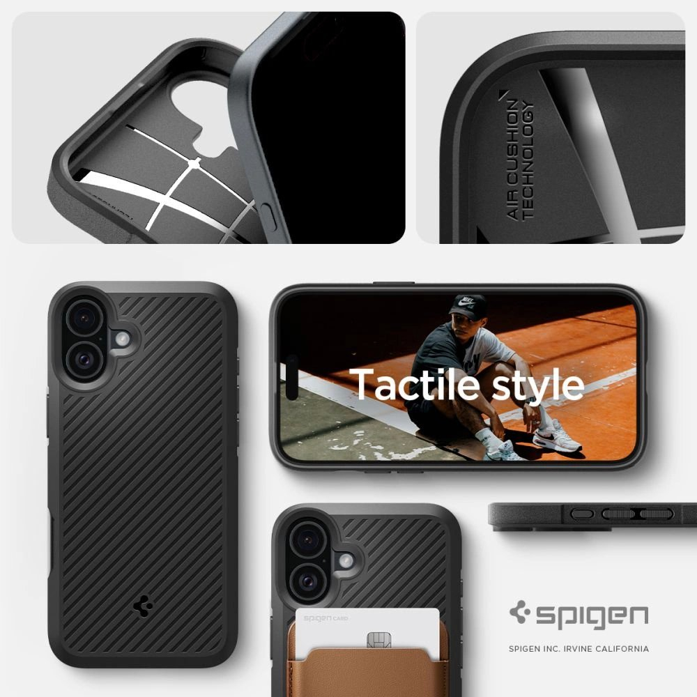 Spigen Core Armor iPhone 16 Dėklas - Matinis Juodas 10