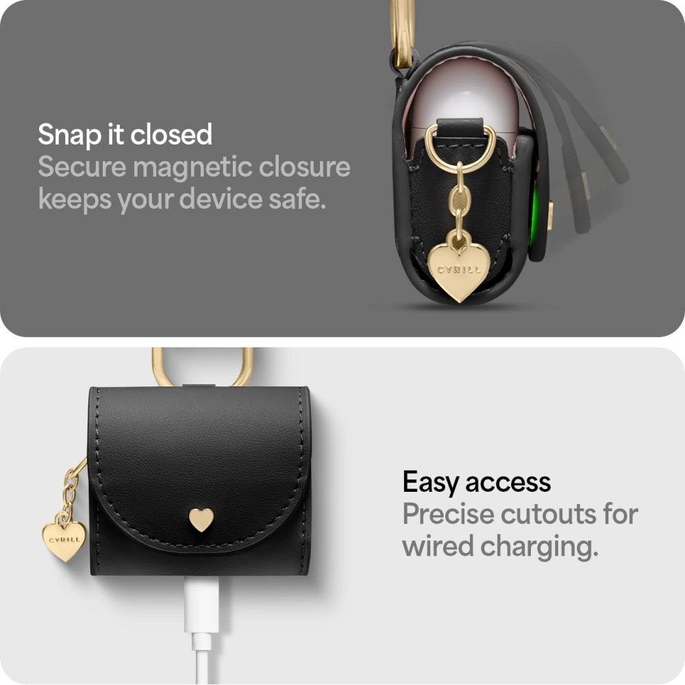 Spigen Cyrill Mini Bag for AirPods 4 - Juodas 9