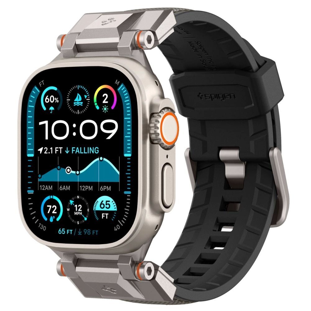 Apple Watch 44 / 45 / 46 / 49 mm Spigen DuraPro Armor dirželis – pilkas Apple Watch 44 / 45 / 46 / 49 mm Spigen DuraPro Armor dirželis – pilkas