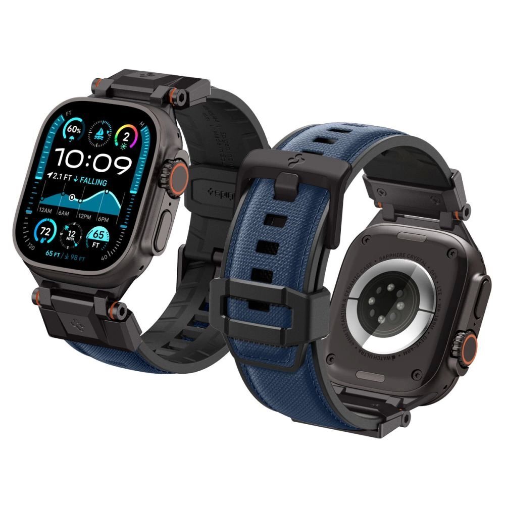 Apple Watch 44 / 45 / 46 / 49 mm Spigen DuraPro Armor dirželis – tamsiai mėlynas 1 Apple Watch 44 / 45 / 46 / 49 mm Spigen DuraPro Armor dirželis – tamsiai mėlynas 1