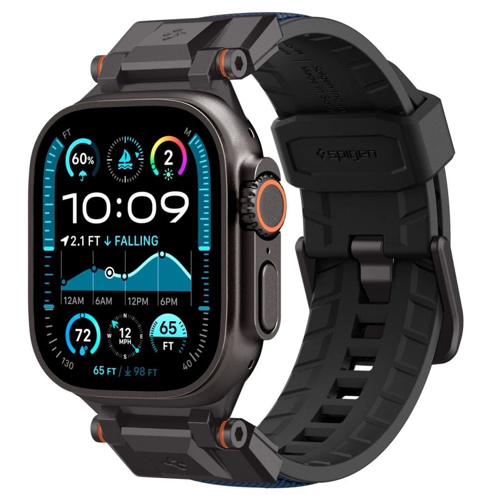 Apple Watch 44 / 45 / 46 / 49 mm Spigen DuraPro Armor dirželis – tamsiai mėlynas Apple Watch 44 / 45 / 46 / 49 mm Spigen DuraPro Armor dirželis – tamsiai mėlynas