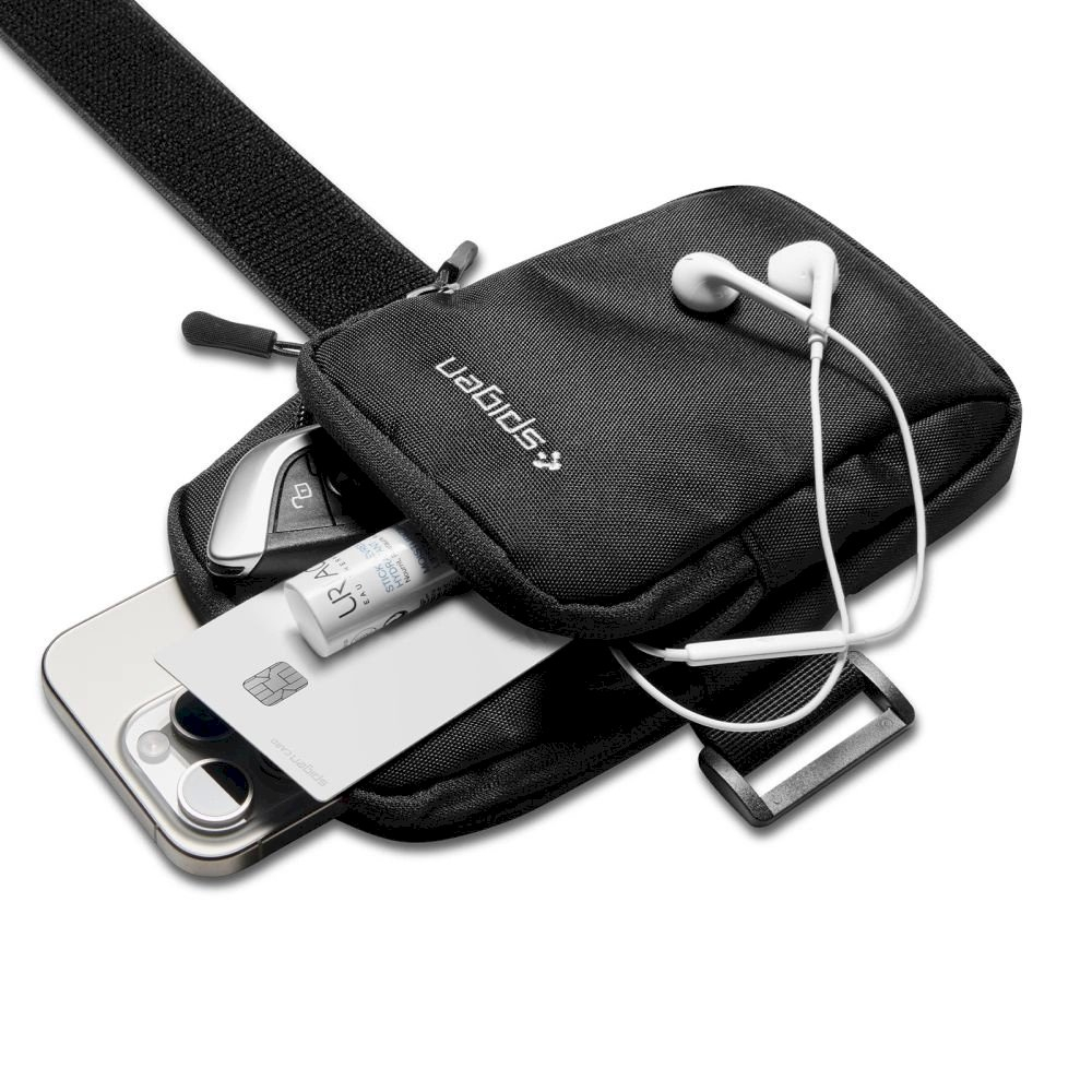 Spigen Dynamic Shield A702 sportinė rankovė – juodas 3 Spigen Dynamic Shield A702 sportinė rankovė – juodas 3