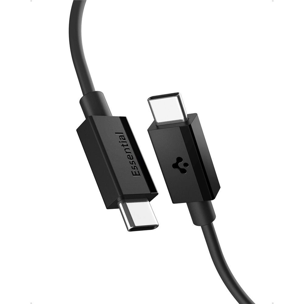 Krovimo kabelis Spigen EB6020CC 60W USB-C / USB-C 200 cm – juodas 1