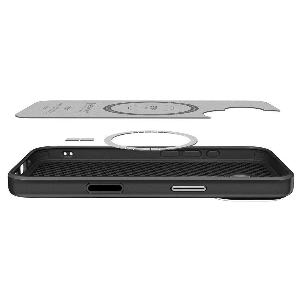 iPhone 17 dėklas Spigen Enzo Aramid "T" su MagSafe – juoda ir sidabrinė spalvos 7 iPhone 17 dėklas Spigen Enzo Aramid "T" su MagSafe – juoda ir sidabrinė spalvos 7