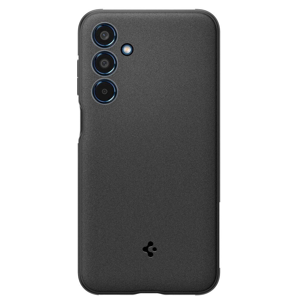 Samsung Galaxy M35 5G Spigen Essential SandBlast dėklas – juodas 1 Samsung Galaxy M35 5G Spigen Essential SandBlast dėklas – juodas 1