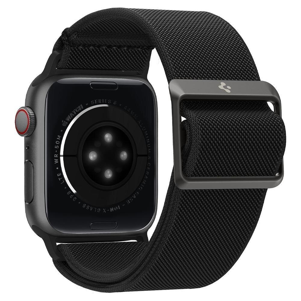 Spigen Fit Lite dirželis Apple Watch 2/3/4/5/6/Se (42/44mm) Juodas 3 Spigen Fit Lite dirželis Apple Watch 2/3/4/5/6/Se (42/44mm) Juodas 3