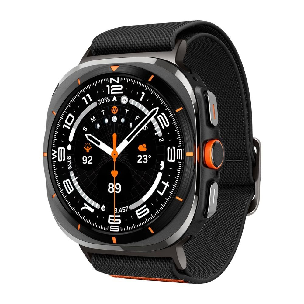 Galaxy Watch Ultra 47mm Spigen Fit Lite dirželis – juodas 1 Galaxy Watch Ultra 47mm Spigen Fit Lite dirželis – juodas 1