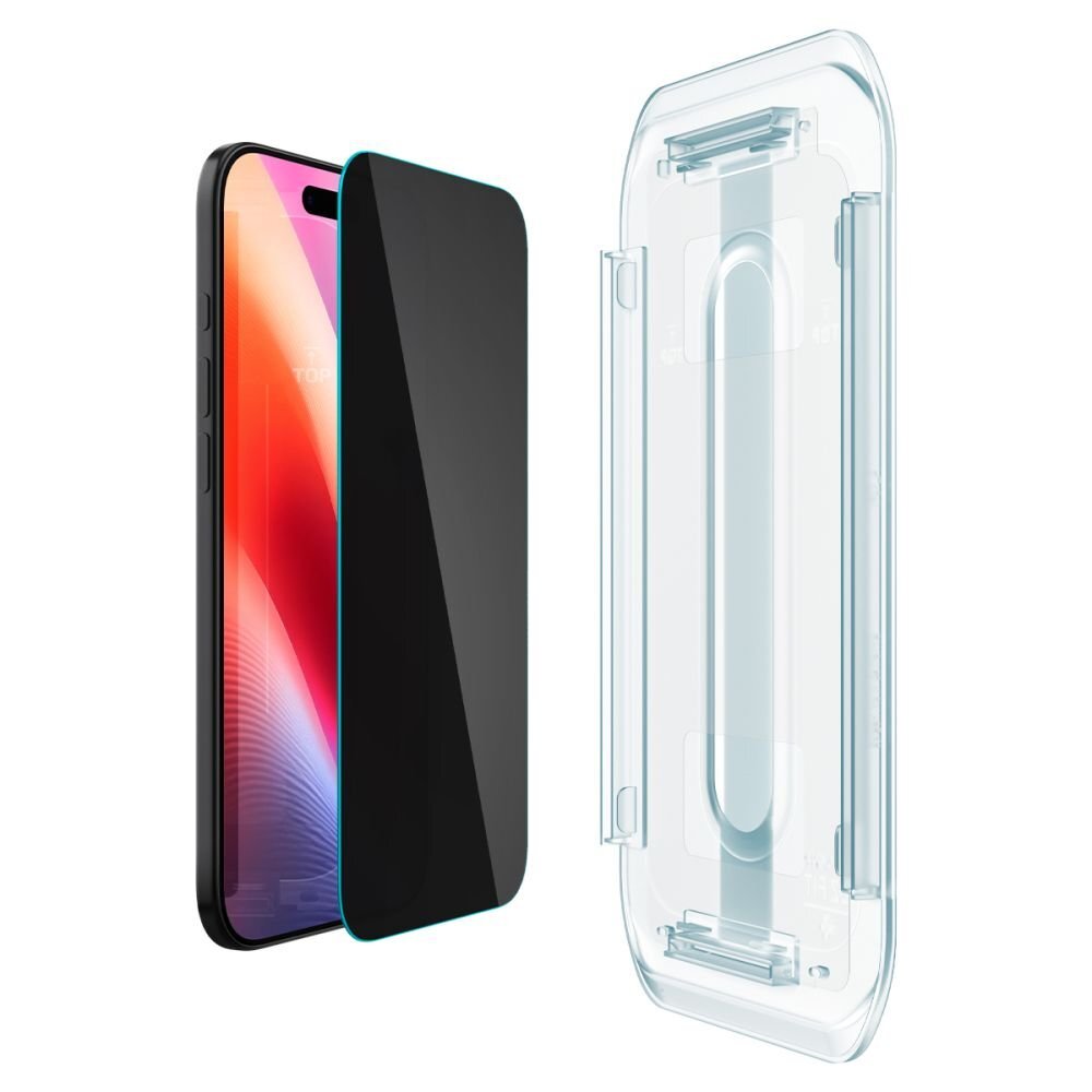 iPhone 17 Air Spigen Glas.tR EZ Fit privatumo stiklas (2 vnt.) 3 iPhone 17 Air Spigen Glas.tR EZ Fit privatumo stiklas (2 vnt.) 3