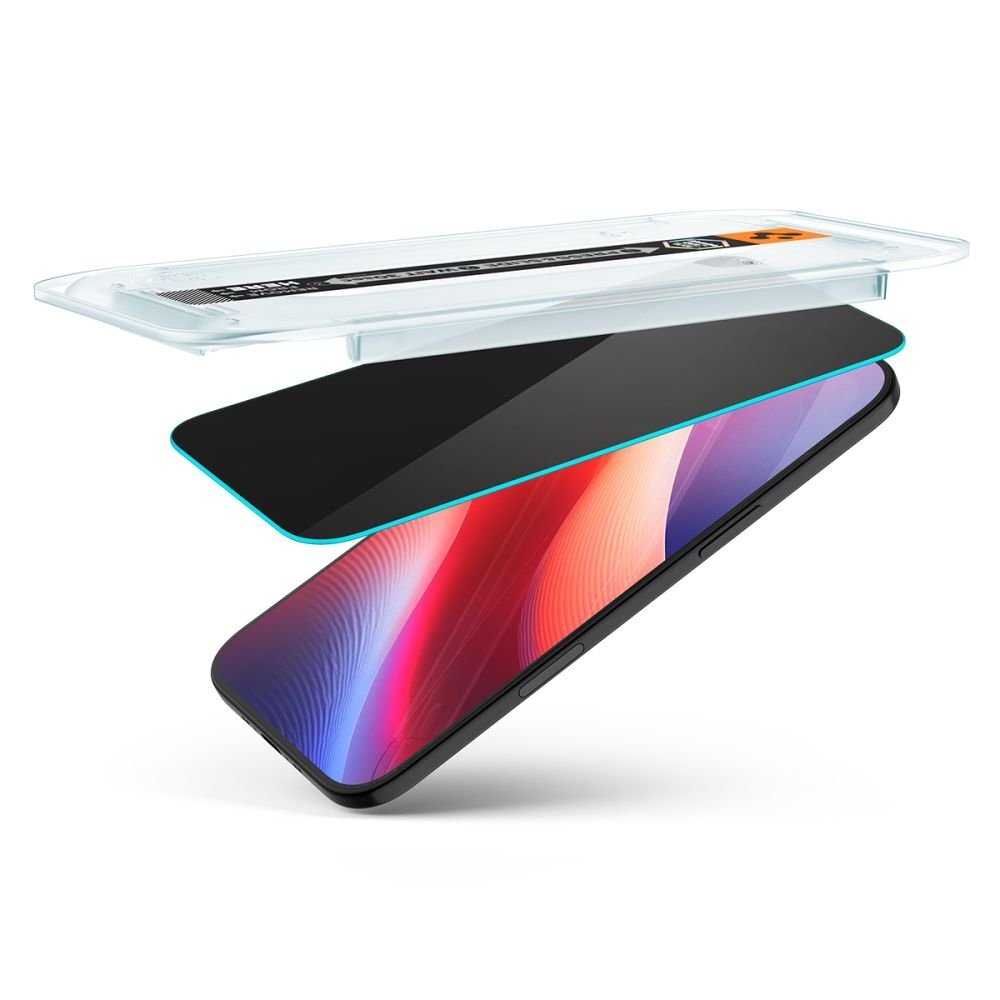 iPhone 17 Air Spigen Glas.tR EZ Fit privatumo stiklas (2 vnt.) 5 iPhone 17 Air Spigen Glas.tR EZ Fit privatumo stiklas (2 vnt.) 5