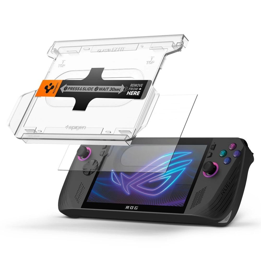 Asus Rog Ally X Spigen Glas.TR EZ Fit 2-pack grūdintas stiklas – skaidrus 5 Asus Rog Ally X Spigen Glas.TR EZ Fit 2-pack grūdintas stiklas – skaidrus 5
