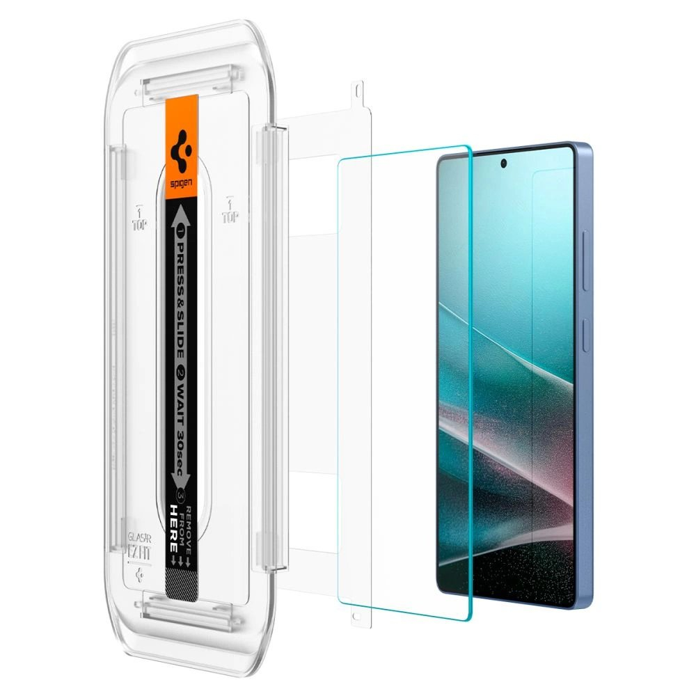 Samsung Galaxy S25 Ultra Spigen Glas.tR EZ Fit grūdintas stiklas 2 vnt. – skaidrus 5