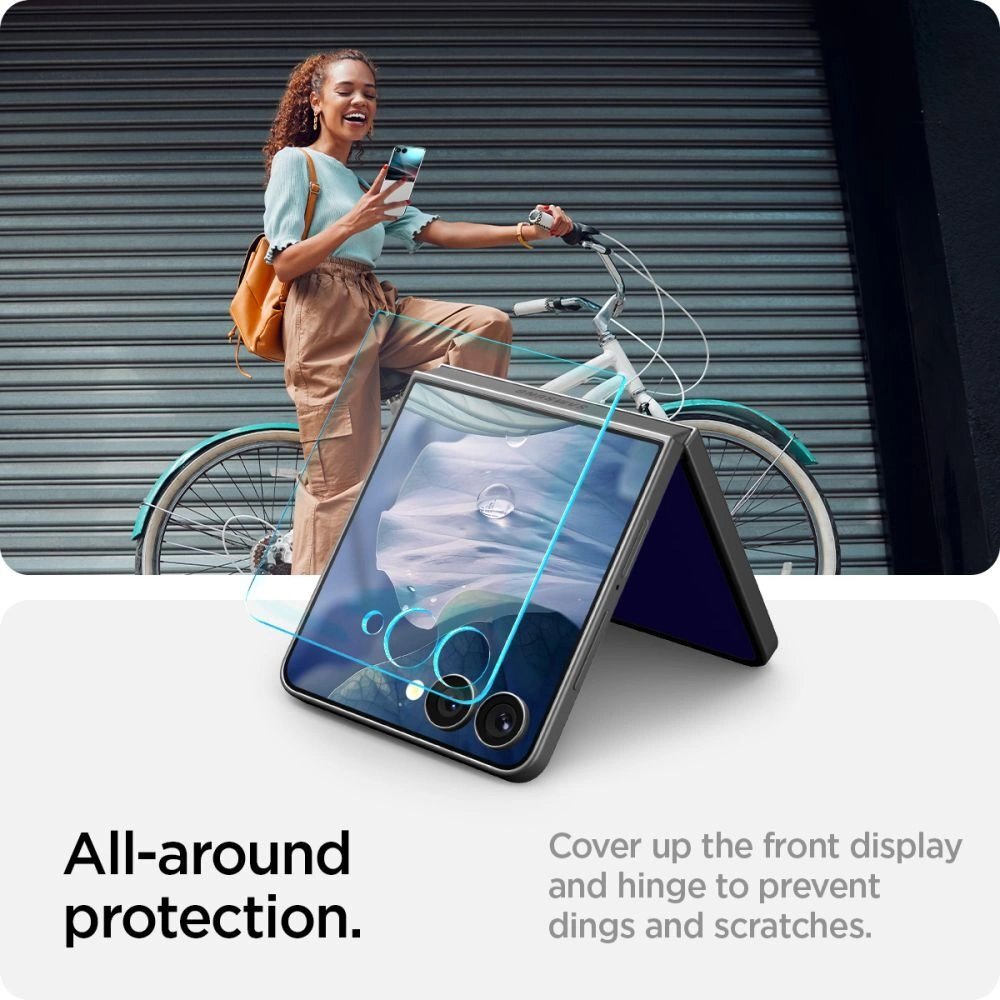 Samsung Galaxy Z Flip 7 Spigen Glas.TR EZ Fit HD 2-pack grūdintas stiklas – skaidrus 10 Samsung Galaxy Z Flip 7 Spigen Glas.TR EZ Fit HD 2-pack grūdintas stiklas – skaidrus 10