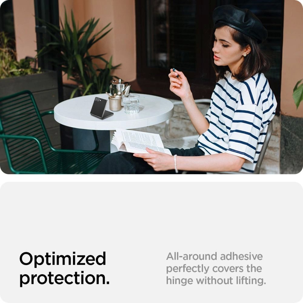 Samsung Galaxy Z Flip 7 Spigen Glas.TR EZ Fit HD grūdintas stiklas – skaidrus 14