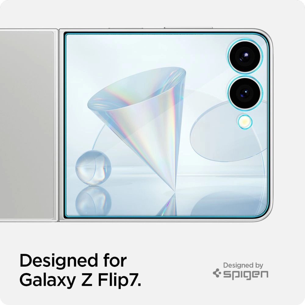 Samsung Galaxy Z Flip 7 Spigen Glas.TR EZ Fit HD grūdintas stiklas – skaidrus 9 Samsung Galaxy Z Flip 7 Spigen Glas.TR EZ Fit HD grūdintas stiklas – skaidrus 9
