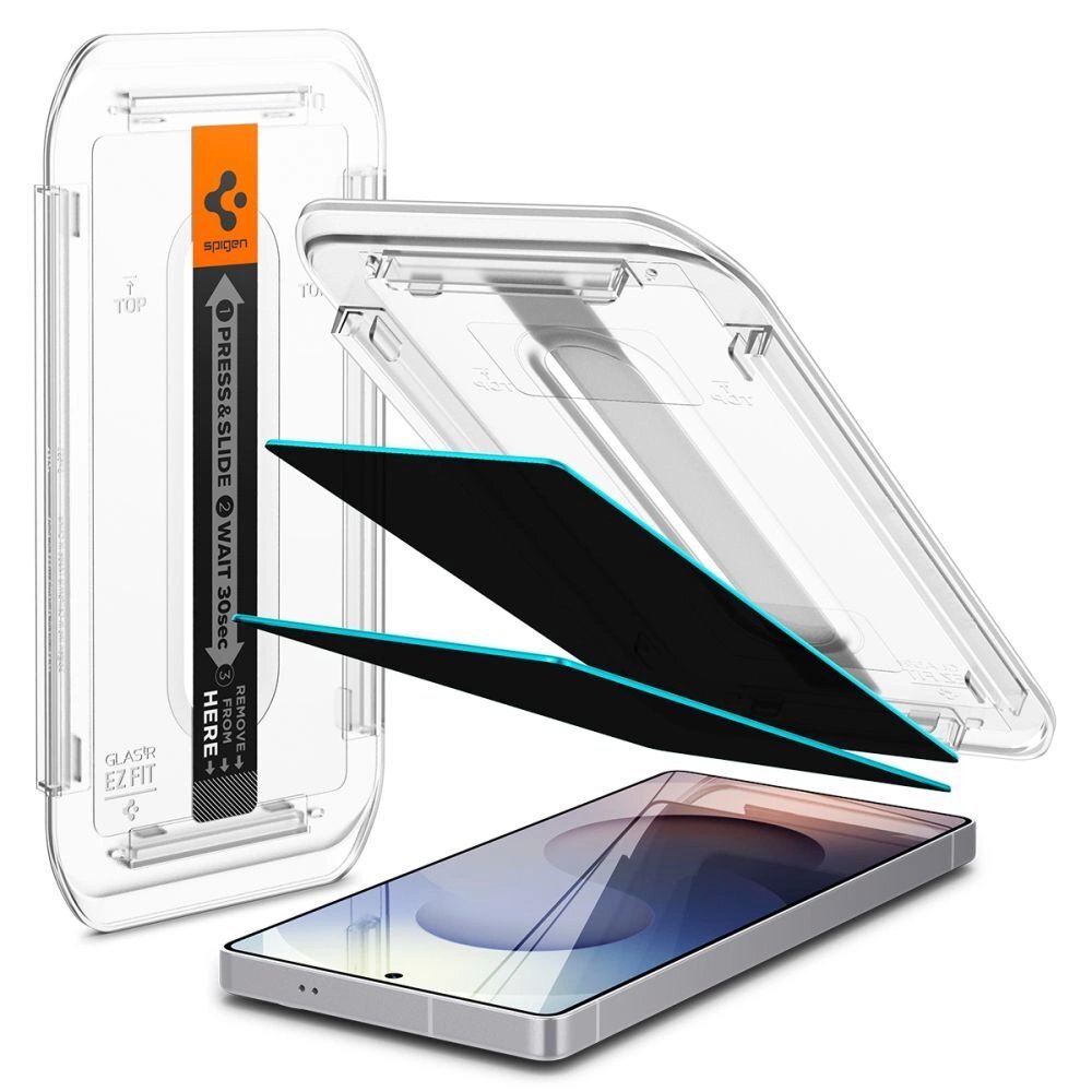 Akcija! Spigen Glas.TR "Ez Fit" Privacy (2 vnt.) privatumo stiklas skirtas Samsung Galaxy S25 Ultra  1 Akcija! Spigen Glas.TR "Ez Fit" Privacy (2 vnt.) privatumo stiklas skirtas Samsung Galaxy S25 Ultra  1