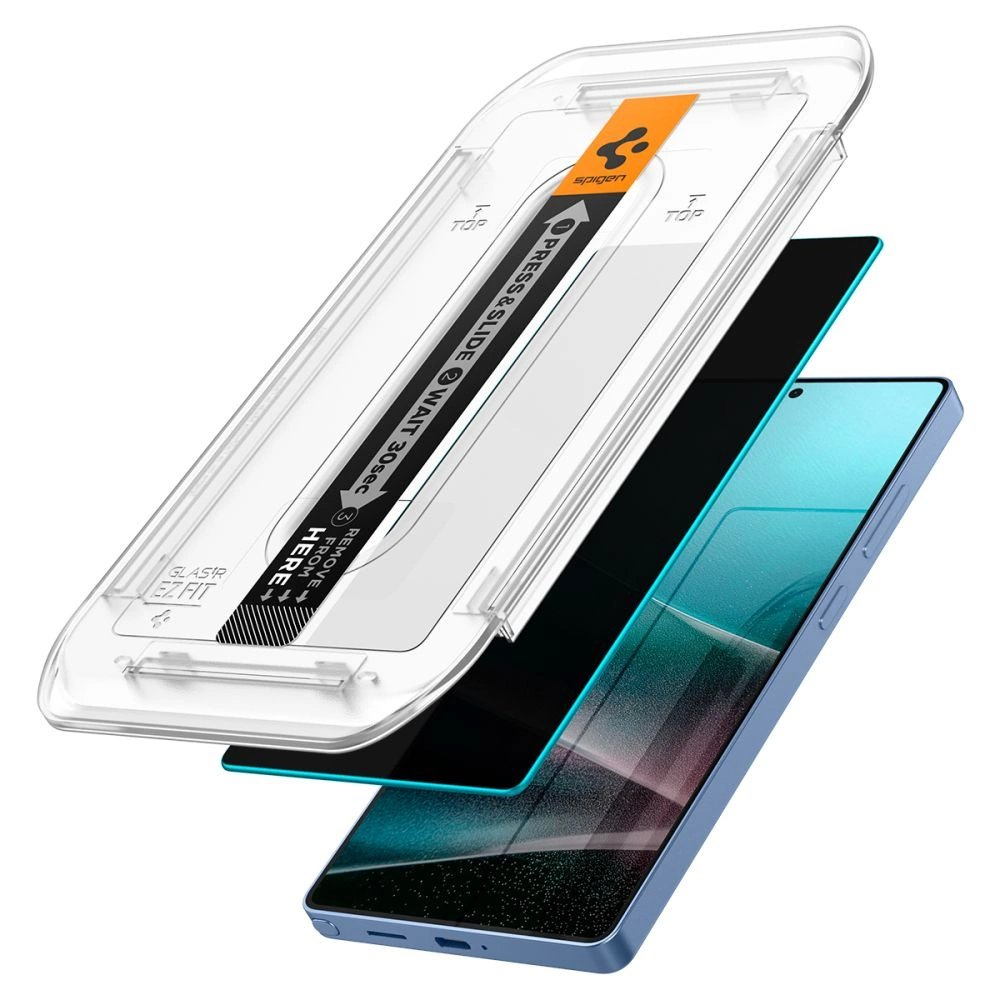 Spigen Glas.TR "Ez Fit" Privacy (2 vnt.) privatumo stiklas skirtas Samsung Galaxy S25 Ultra 7