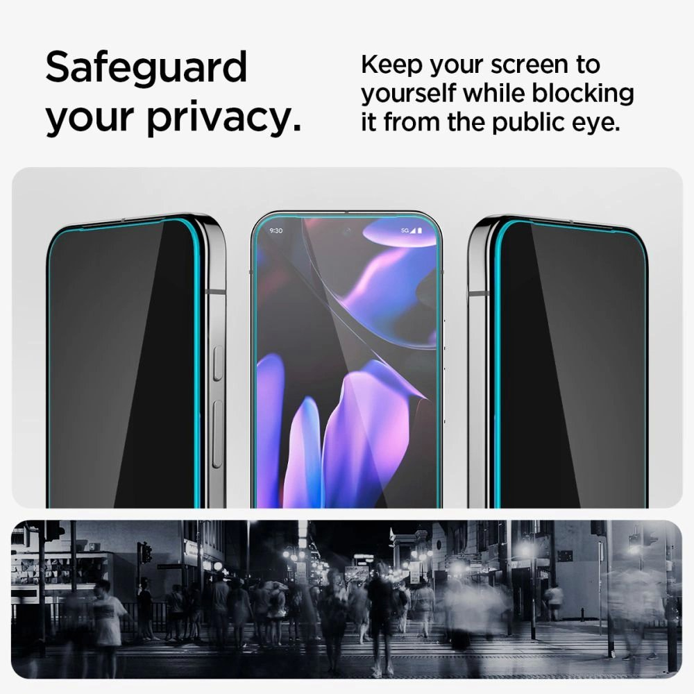 Google Pixel 9 / 9 Pro Spigen Glas.TR "Ez Fit" Privacy HD (2 vnt.) 8