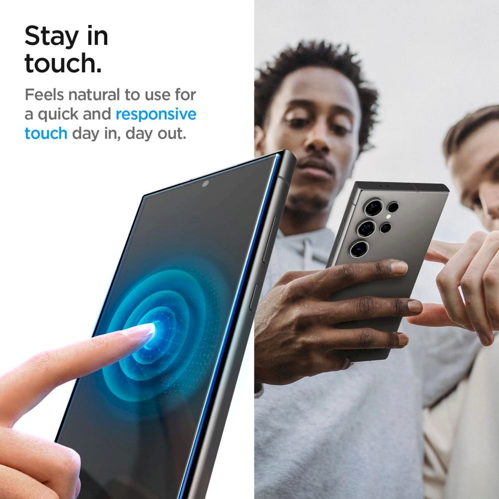 Spigen Glas.tR EZ Fit Privacy Apsauginis stiklas for Samsung Galaxy S24 Ultra - 2 pcs. 7 Spigen Glas.tR EZ Fit Privacy Apsauginis stiklas for Samsung Galaxy S24 Ultra - 2 pcs. 7