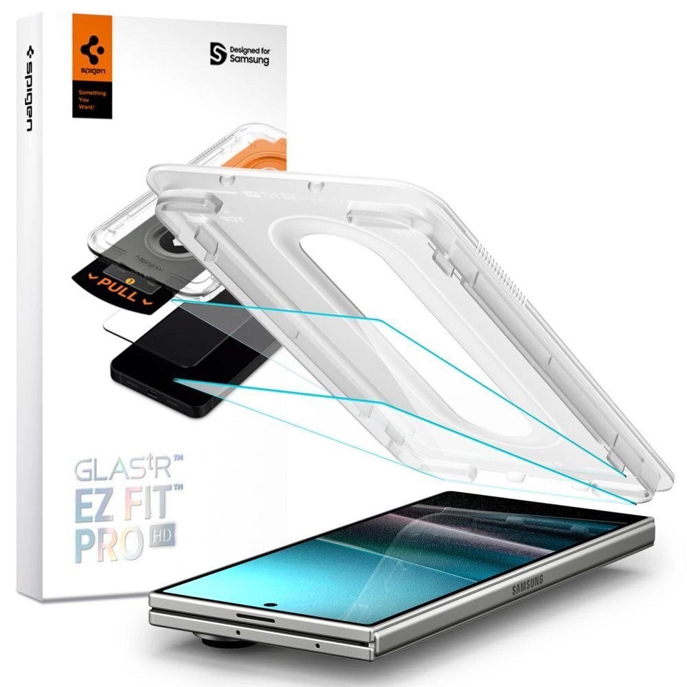 Samsung Galaxy Z Fold 7 Spigen Glas.tR EZ Fit Pro HD Tempered Glass 2-pack – skaidrus Samsung Galaxy Z Fold 7 Spigen Glas.tR EZ Fit Pro HD Tempered Glass 2-pack – skaidrus