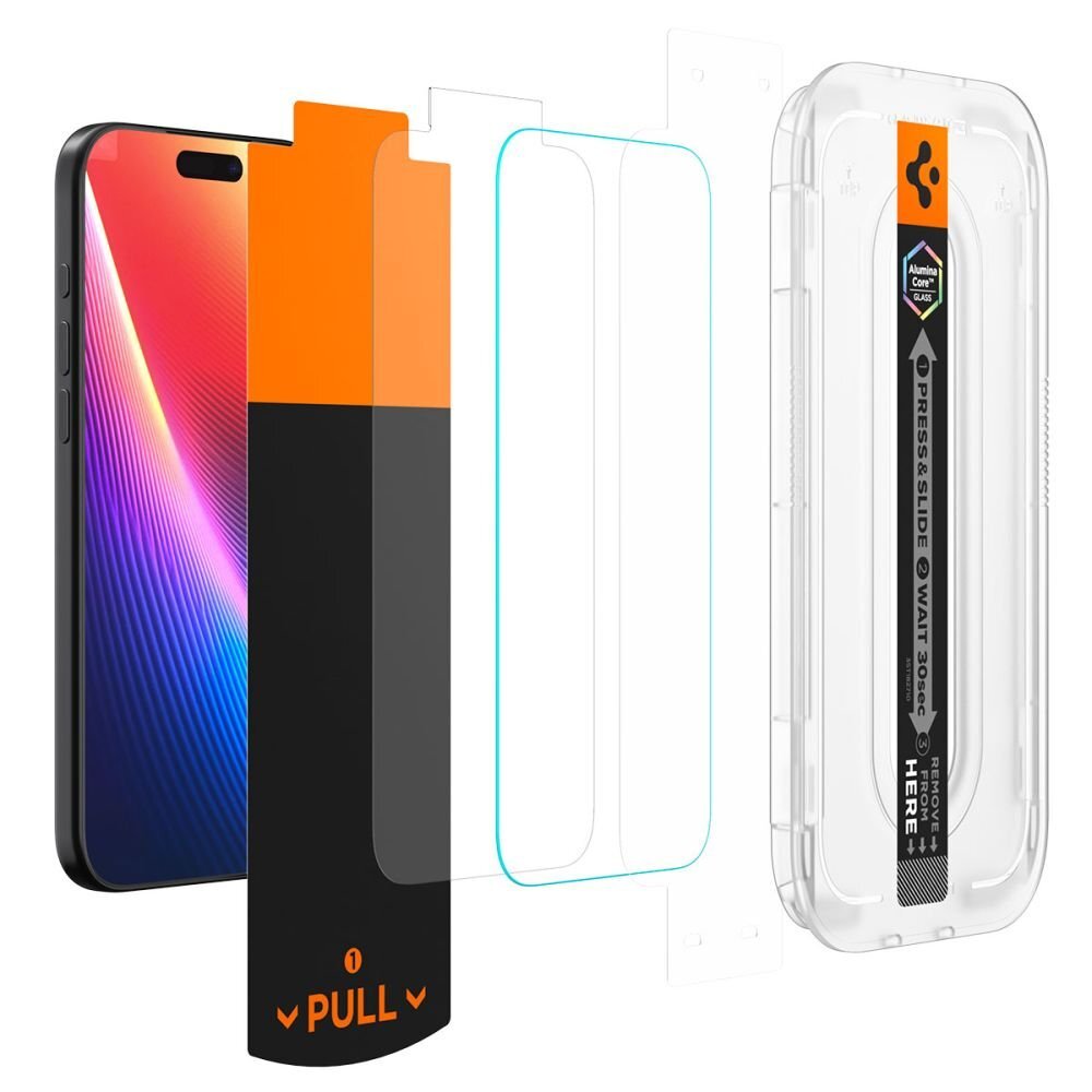 iPhone 16 Pro Max / 17 Pro Max Spigen Glas.TR EZ Fit Pro grūdintas stiklas – skaidrus 5 iPhone 16 Pro Max / 17 Pro Max Spigen Glas.TR EZ Fit Pro grūdintas stiklas – skaidrus 5