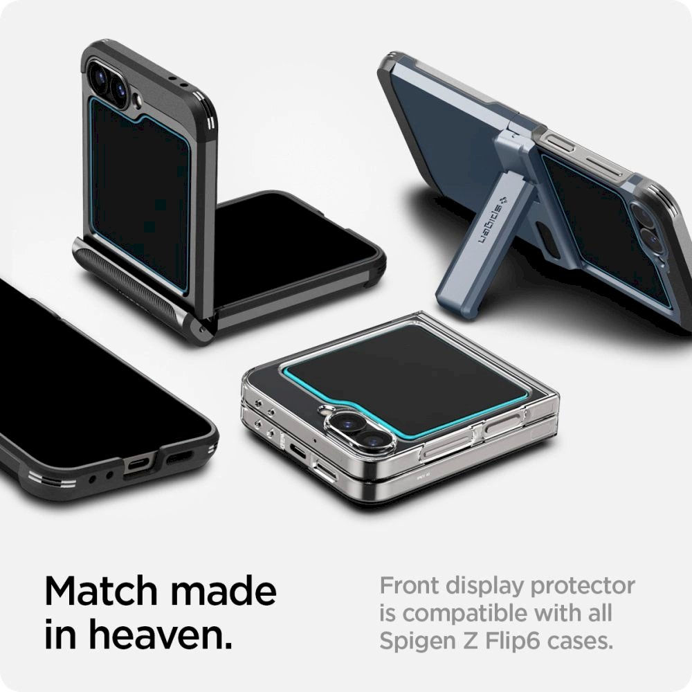 Spigen Glas.tR EZ Fit Apsauginis stiklas Samsung Galaxy Z Flip 6 - 2 pcs. 12 Spigen Glas.tR EZ Fit Apsauginis stiklas Samsung Galaxy Z Flip 6 - 2 pcs. 12