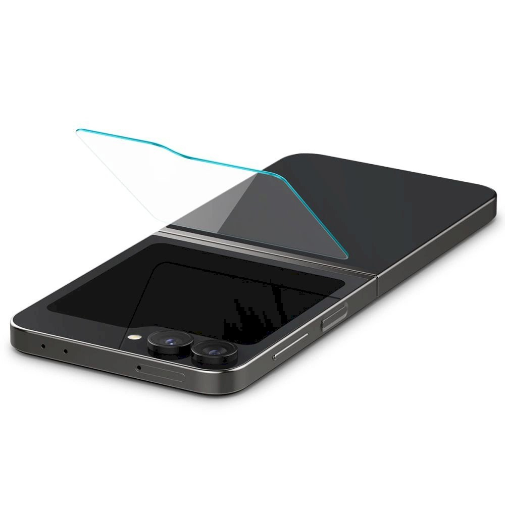 Spigen Glas.tR EZ Fit Apsauginis stiklas Samsung Galaxy Z Flip 6 - 2 pcs. 3 Spigen Glas.tR EZ Fit Apsauginis stiklas Samsung Galaxy Z Flip 6 - 2 pcs. 3