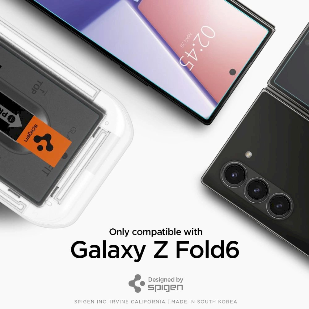 Spigen Glas.tR EZ Fit Apsauginis stiklas Samsung Galaxy Z Fold 6 - 2 pcs. 8 Spigen Glas.tR EZ Fit Apsauginis stiklas Samsung Galaxy Z Fold 6 - 2 pcs. 8