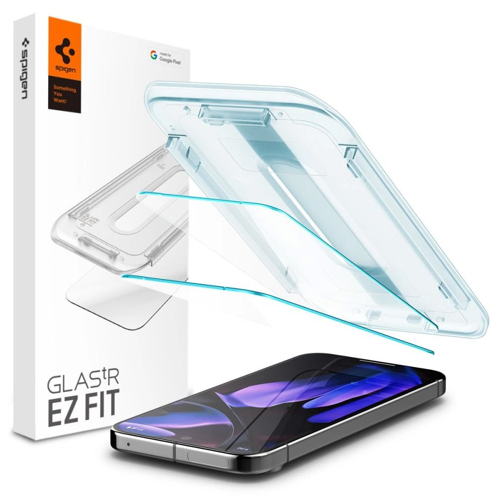 Spigen Glas.tR EZ Fit Apsauginis stiklas with Applicator for Google Pixel 9 / 9 Pro (2 pcs.) Spigen Glas.tR EZ Fit Apsauginis stiklas with Applicator for Google Pixel 9 / 9 Pro (2 pcs.)