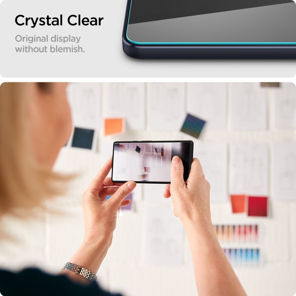 Samsung Galaxy A16 4G / 5G Spigen Glas.tR Slim grūdintas stiklas (2 vnt.) – skaidrus 8 Samsung Galaxy A16 4G / 5G Spigen Glas.tR Slim grūdintas stiklas (2 vnt.) – skaidrus 8