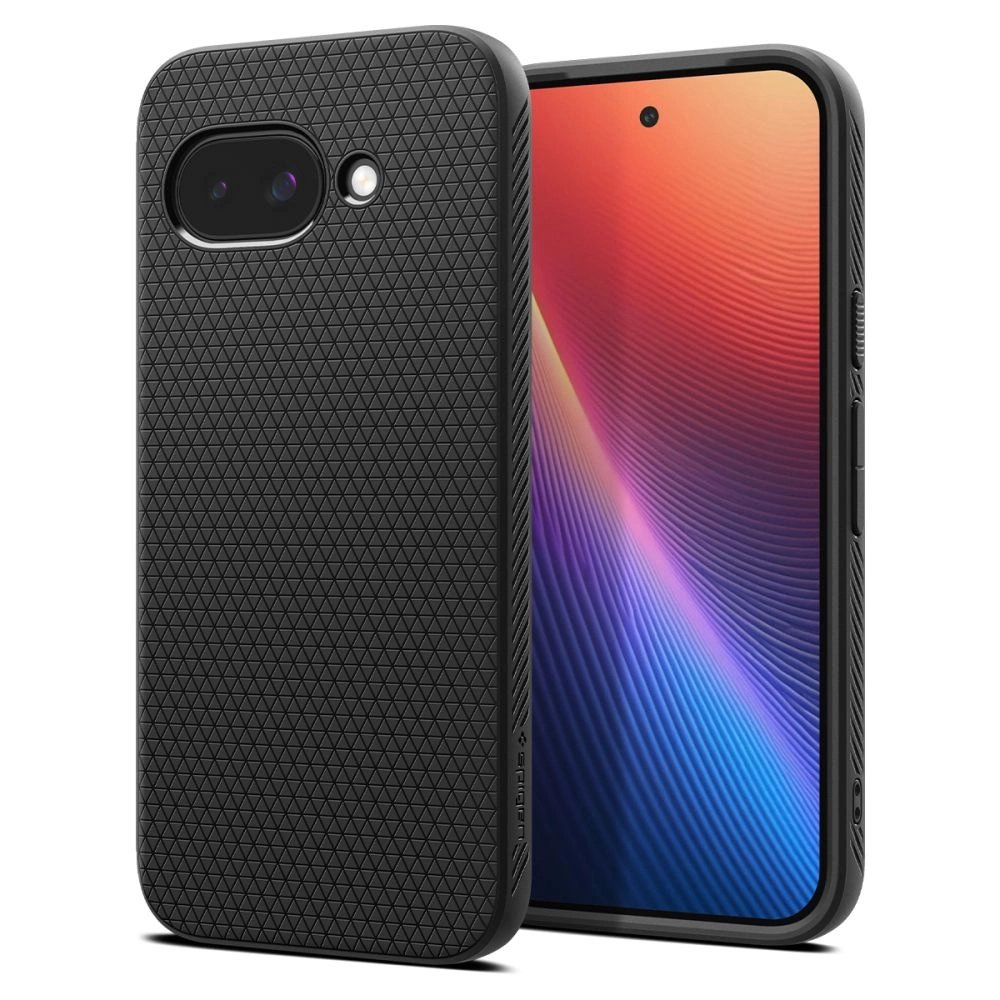 Spigen Liquid Air dėklas Google Pixel 9A - matinės juodos Spigen Liquid Air dėklas Google Pixel 9A - matinės juodos