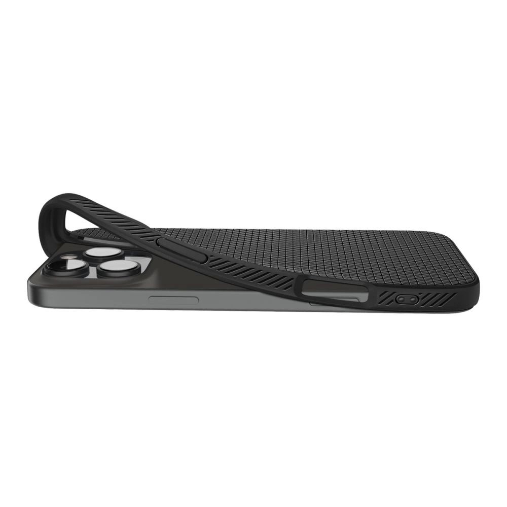 Spigen Liquid Air Dėklas skirtas iPhone 16 Pro Max - Juodas 6 Spigen Liquid Air Dėklas skirtas iPhone 16 Pro Max - Juodas 6