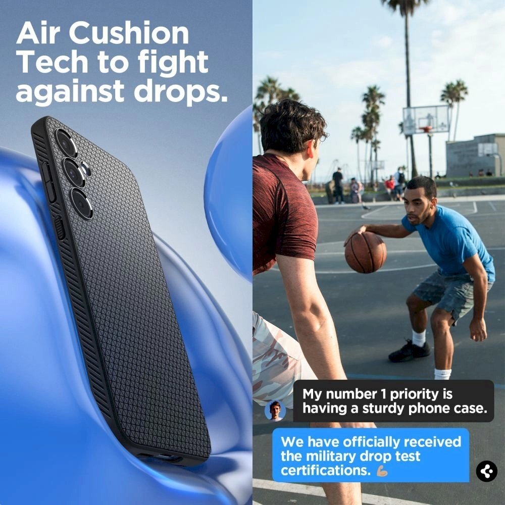 Dėklas Spigen Liquid Air case for Samsung Galaxy A55 5G - Juodas 12 Dėklas Spigen Liquid Air case for Samsung Galaxy A55 5G - Juodas 12