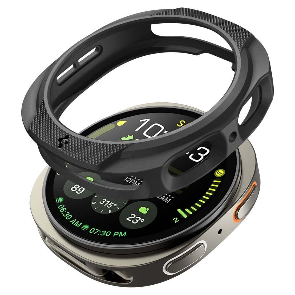 Samsung Galaxy Watch 8 44mm dėklas Spigen Liquid Air – matinės juodos spalvos 13