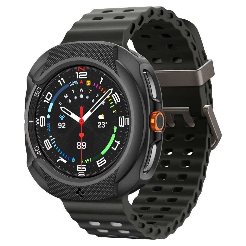 Samsung Galaxy Watch 8 Classic 46mm dėklas Spigen Liquid Air – juodas 1 Samsung Galaxy Watch 8 Classic 46mm dėklas Spigen Liquid Air – juodas 1