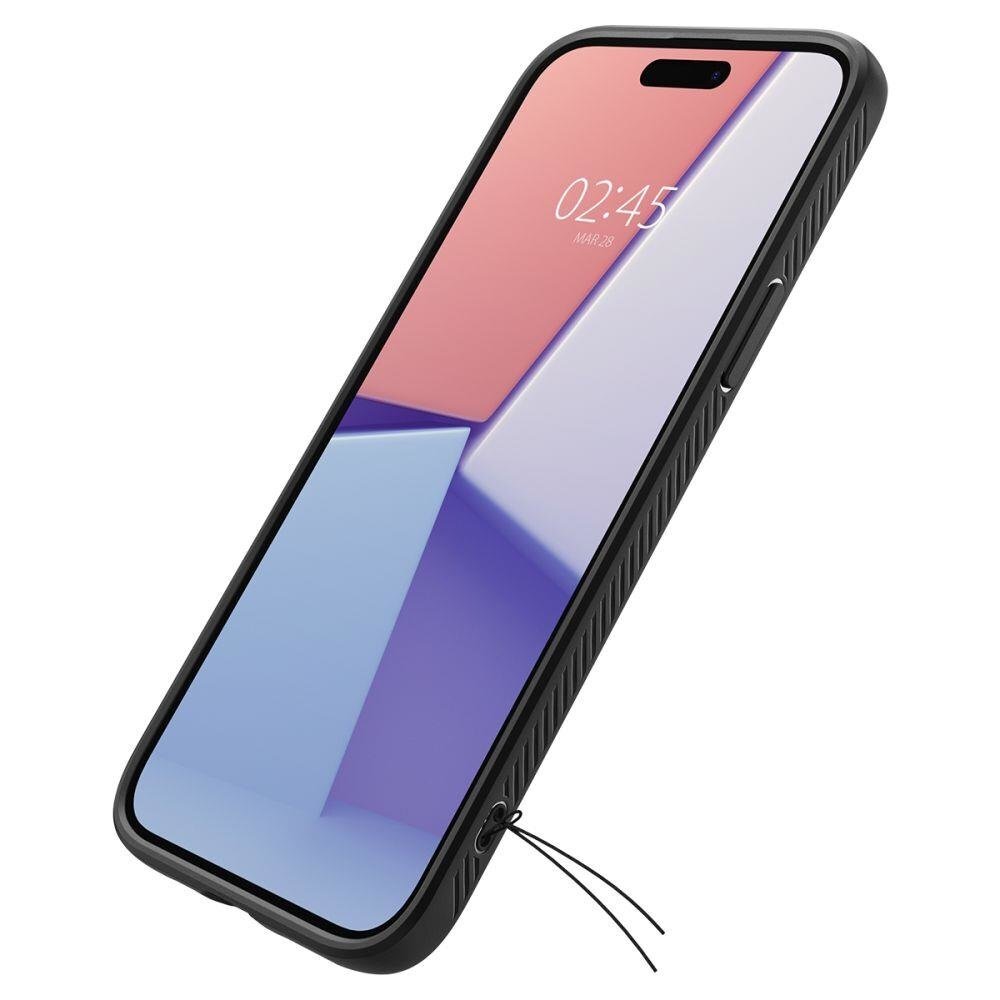 Apsauginis silikono dėklas Spigen LIQUID AIR IPHONE 15 PLUS MATTE Juodas 8 Apsauginis silikono dėklas Spigen LIQUID AIR IPHONE 15 PLUS MATTE Juodas 8